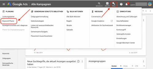 Google Ads Keywordplanner