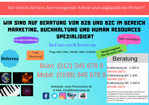 Schlechter Werbebanner